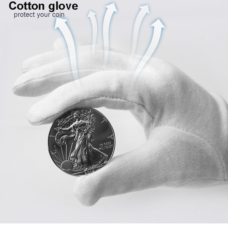 Bullion Cotton Protection Gloves | Silver And Gold Coin Protection